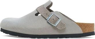 Birkenstock Boston Suede Embossed Corduroy Stone Coin 1026210