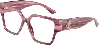 Jimmy Choo London Stijlvolle Brillen - Dames - Brillen - Paars - 55 MM - Accessoires