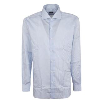 Barba Heren, Overhemden, Blauw, Maat: XL