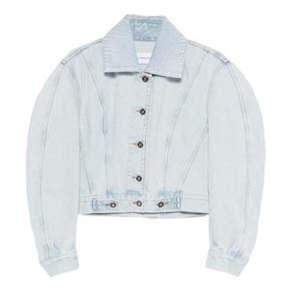 Givenchy Denim Jackets, female, Blue, Size: XS Back-to-front Cocoon Jacket