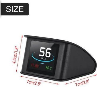 OEM Pantalla De Visualizaci&oacute;n Frontal (hud) Para Veh&iacute;culos Obd2 P10 Con Advertencia De Velocidad