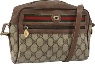 Gucci Pre-owned Cross Body Bags, female, Beige, Size: ONE SIZE Pre-owned Plastic Cross Body Bag