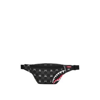 Sprayground Belt Bags, male, Multicolor, Size: ONE SIZE Peeking Character Check Savy Crossbody