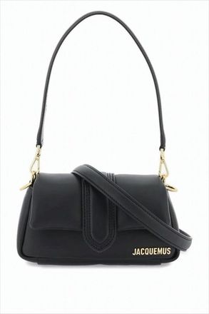 Jacquemus Smooth Lambskin Leather Shoulder Bag With Flap Closure
