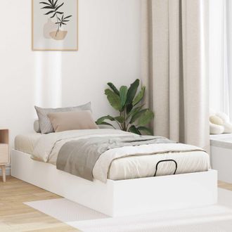 vidaXL Vidaxl Letto Ottomano Bianco 75,5 X 190 Cm Legno Ingegnerizzato