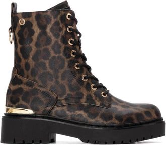 Xti WomenS Round Toe 144391 Booties In Leopard