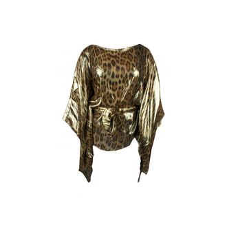 Roberto Cavalli Dames, Blouses & Shirts, Geel, Maat: XS Zijde