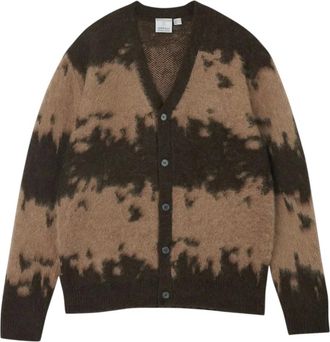 Gramicci C&aacute;rdigan Mohair Splatter - Knitwear - Hombre - Marr&oacute;n - S