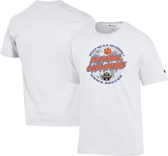 Champion Unisex Champion White Clemson Tigers 2023 NCAA Mens Soccer National Champions Locker Room T-Shirt at Nordstrom, Size Xx-Large
