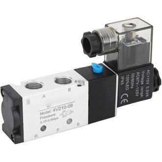OEM V&aacute;lvula Solenoide Neum&aacute;tica 5/2, 4v210-08, Control De Cilindro, 110 V Ca, V&aacute;lvula Inversora