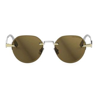 Dior CDDIAMONDR5UF2H0 Rimless Round Sunglasses - Silver