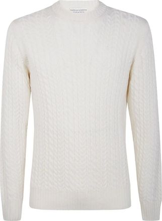 FILIPPO DE LAURENTIIS Maglione intrecciato in lana merino - Bianco