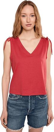 Toad&Co Anza Cinch Tank Top Womens Clothing Crabapple : MD, Cotton/Elastane/Lyocell