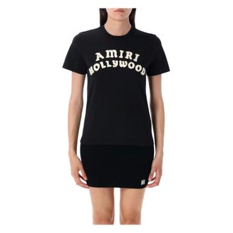 Amiri Kleedjes, Dames, Zwart, M, Hollywood Grafisch T-shirt
