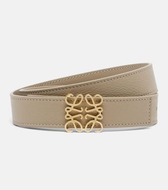 Loewe Anagram Bomb&eacute; leather belt