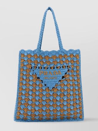 Prada na raffia shoulder bag