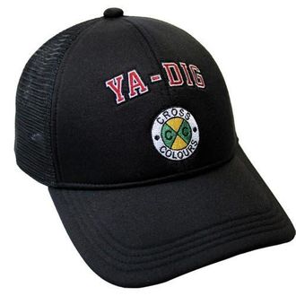 Cross Colours Ya Dig Trucker Trucker Hat in Black at Nordstrom