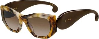 Etro paisley 086Ha Zonnebrillen - Dames - Zonnebrillen - Bruin - 53 MM - Accessoires