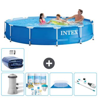 Intex Piscina Con Estructura Redonda - 366x76 Cm - 8-piezas S20483