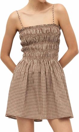 Elodie Yuki Mini Dress In Brown
