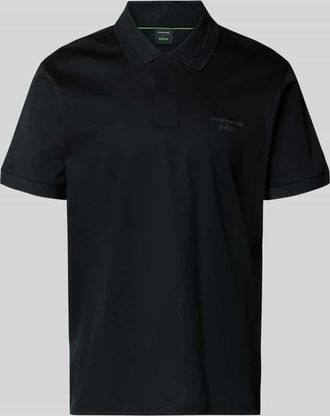 HUGO BOSS Regular Fit Poloshirt aus reiner Baumwolle Modell PS Spirit 70 Plk in Black, Gr&ouml;&szlig;e XXXL