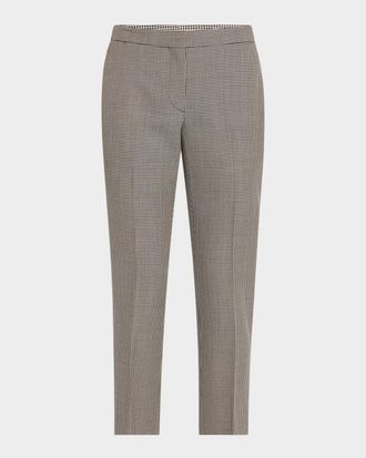 パンツ Mcqueen Straight-Fit Crepe Pants With Ironed Front Crease Alexander McQueen Straight-Fit Crepe Pants With Ironed Front