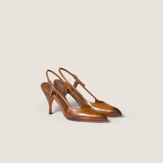 Miu Miu Leather slingback pumps