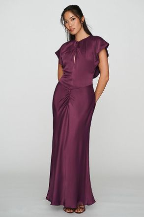 BHLDN Flutter-Sleeve Maxi Dress