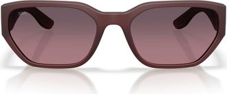 Costa Clemente 58mm Polarized Rectangular Sunglasses in Stormy Sunset /Rose at Nordstrom