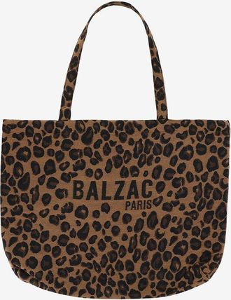 Balzac Paris Shopper aus Jacquard L&eacute;opard