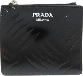 Prada Black Leather Wallet (Bi-Fold) (Pre-Owned)