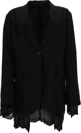 Our Legacy Reversible Drip Blazer - Dames - Blazers - Zwart - 2XS - Linnen - Jassen