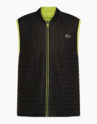 Lacoste Mens Lightweight Reversible Padded Vest - Black - Size: 40/42/Regular