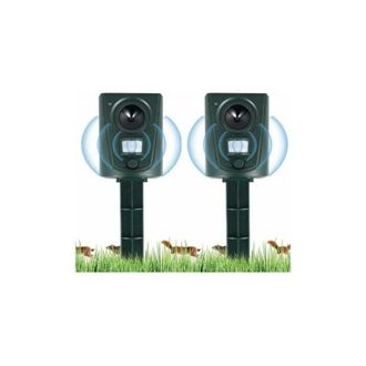 OEM Repelente Ultras&oacute;nico Para Gatos Y Perros - Detector De Movimiento Hasta 30 M - Resistente Al Agua Y A La Intemperie - Para Jardines Y Granjas