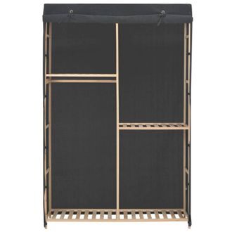 Berkfield Home 3-Tier Wardrobe Grey 110x40x170 cm Fabric | Size: 110 x 40 x 170 cm