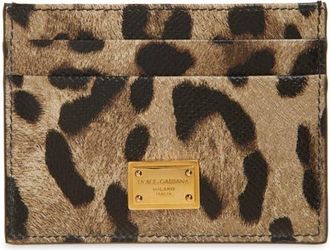 Dolce & Gabbana Sicilian Street Leather Card Case in Hy13M Leo New at Nordstrom