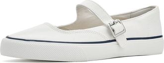Sperry Top-Sider Mj Classic Cvo Womens Dress Flat Shoes White : 9.5 M (B), Textile