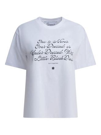 Semper T-shirt met tekst en ronde hals - Wit