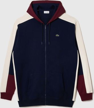 Lacoste hoodie met volledige ritssluiting voor heren in marineblauw