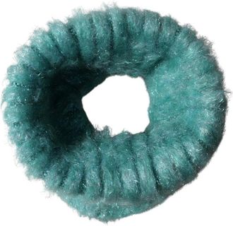 Dolce & Gabbana Mohair Wol Gebreide Omslagdoek Sjaal - Dames - Wintersjaals - Groen - ONE Size - Wol - Accessoires