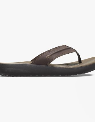 Crocs Mens Crocs 209332-206 YUKON VISTA II LR Mens Flip-Flops Espresso - Brown - Size: 11