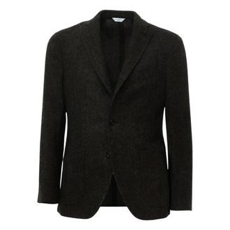 Boglioli Blazer Cl&aacute;sico de Botonadura Sencilla - Jackets - Hombre - Marr&oacute;n - 2XL
