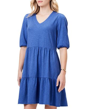 Nic+Zoe Nic+Zoe Elbow Sleeve V-Neck Dress
