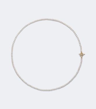 David Yurman Pearl Classics Petite 18kt gold necklace with freshwater pearls and diamonds