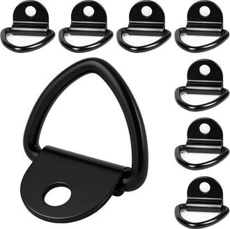 OEM Argollas De Amarre Para Remolque, Argollas De Sujeci&oacute;n De Carga, Sujeci&oacute;n De Carga, Construcci&oacute;n De Acero, Capacidad De Carga De 400 Kg, Negro