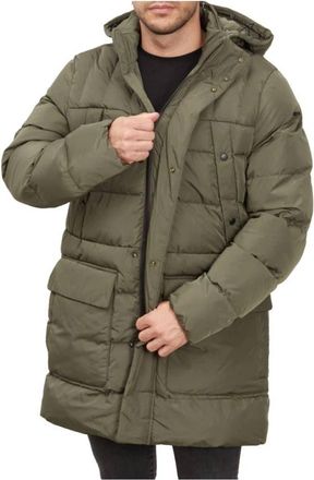 Geox Down Parka Jacket - Heren - Gewatteerde jassen - Groen - 3XL - Katoen - Jassen