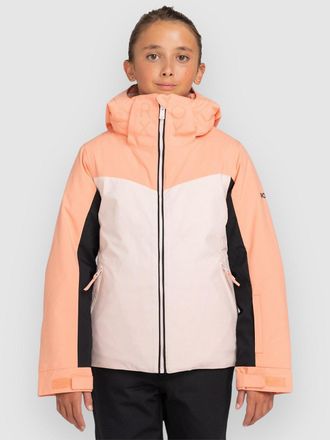 Roxy Free Jet Block Kids Chaqueta rosado