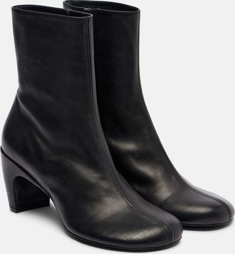 Dries Van Noten 65 leather ankle boots