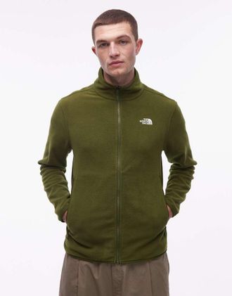 The North Face Glacier 100 - Pile verde con zip