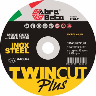 OEM 50 X Abrabeta Disco P/ferro Twin Cut Plus 115x1,6 Mm